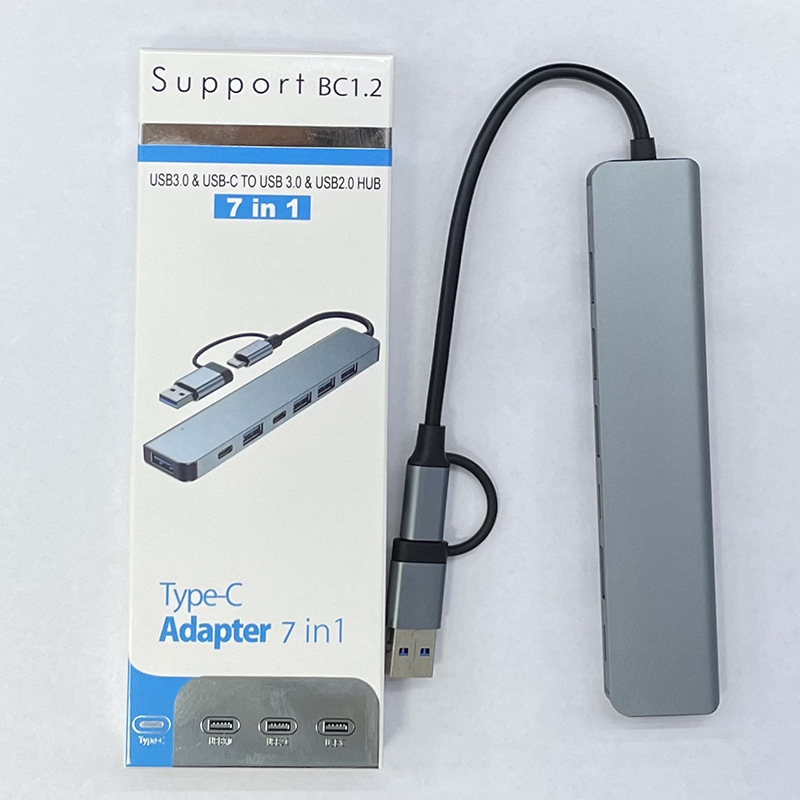 TypeC 8-in-1 ラップトップ ドッキング ステーション USB3.0 エクステンダー 1 対 8 高速 USB スプリッター|undefined