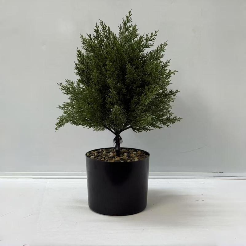 仿真地插人造植物摆件盆栽花园地钉薰衣草松柏黄杨木门庭人造花园|undefined