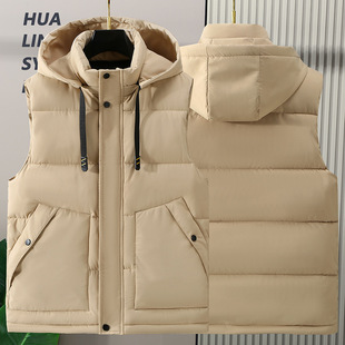 Cross-border foreign trade vest thickened autumn and winter casual men's plus size vest jacket fashion warm waistcoat K306