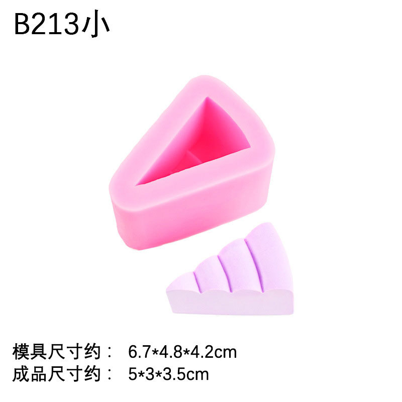 Simulación pellizco grande, medio y pequeño molde de la torta aromaterapia vela molde de silicona DIY cake yeso chocolate fondant