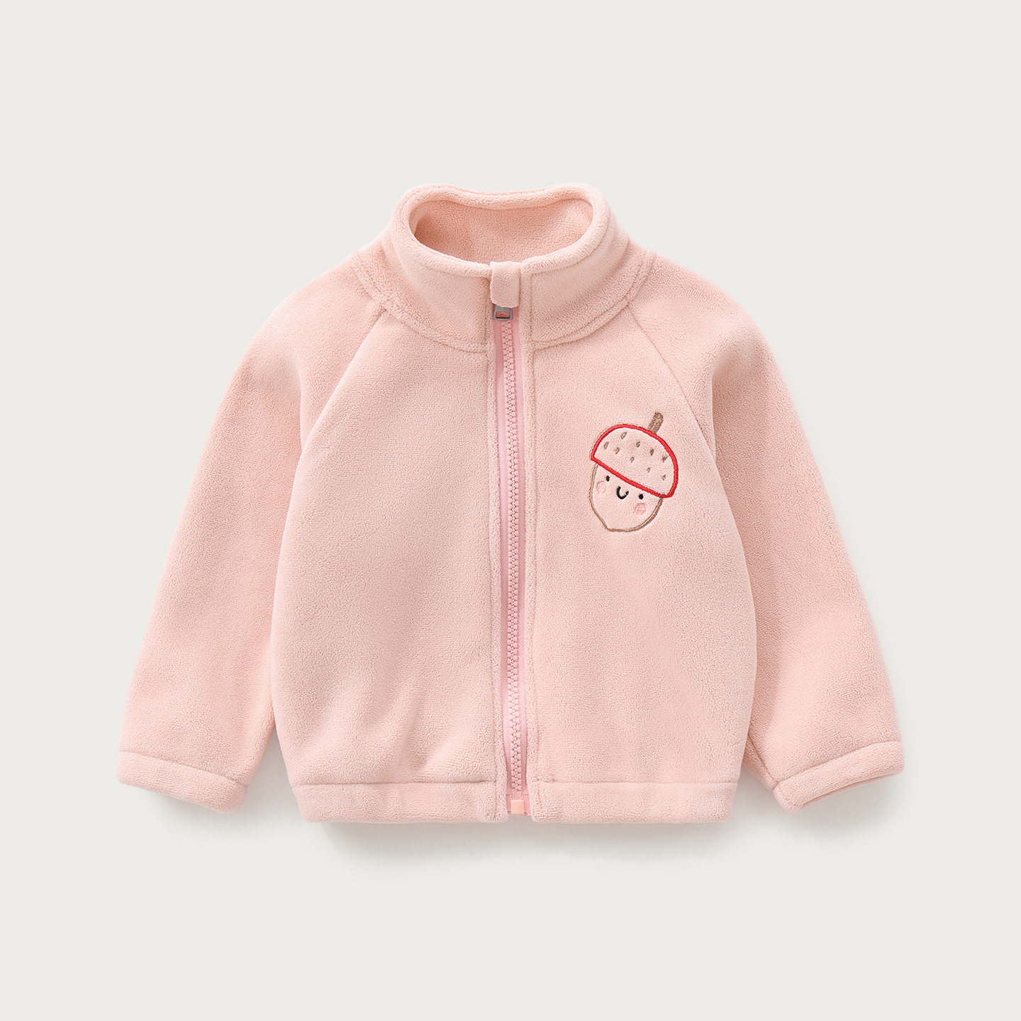 Capa de bebé otoño y invierno para niños con terciopelo caliente y grueso chaqueta de cuello alto para niños y niñas ropa exterior de invierno para bebés