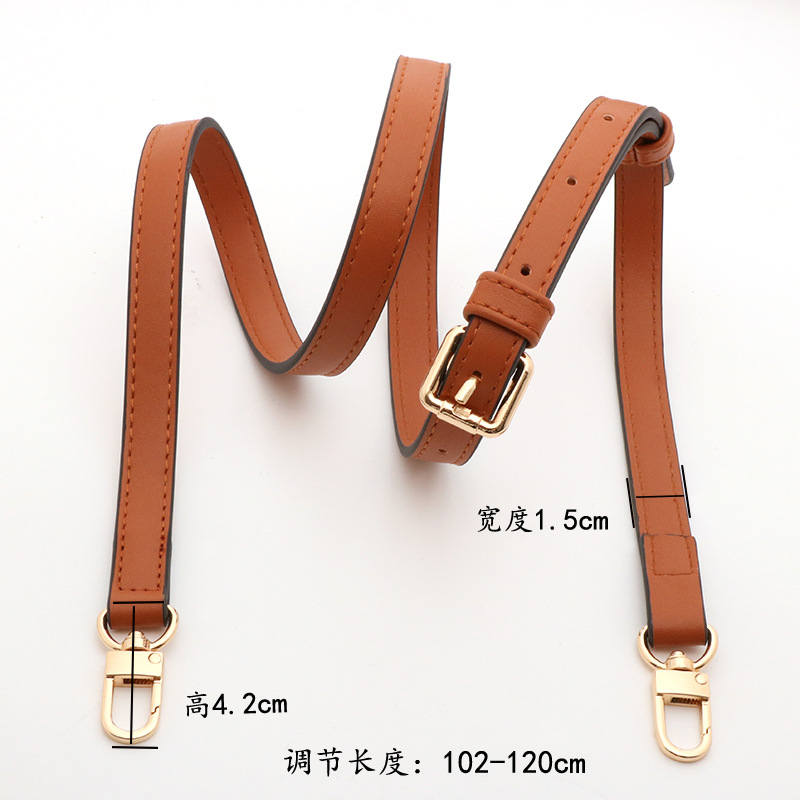 Crossbody with light brown pin buckle