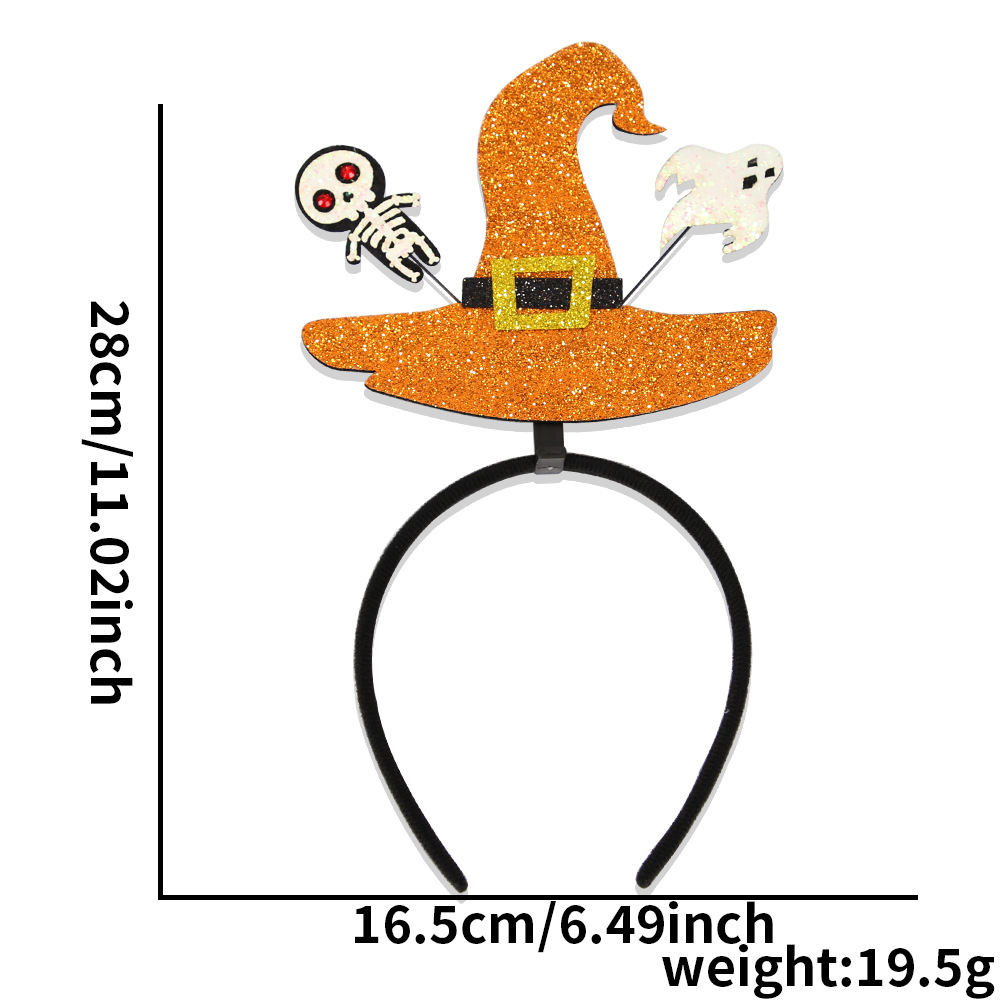 Sombrero de bruja naranja de Skullman