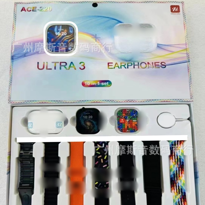 2025 nuevo reloj inteligente ACE220 para hombre multifunción Bluetooth teléfono deporte Huaqiangbei S10 pulsera inteligente