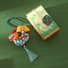 端午節禮品艾草香囊香包純手工DIY竹編掛件香袋風鈴裝飾車載禮品