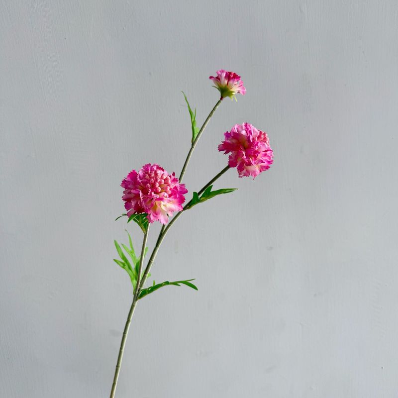 造花、松虫草、ホイールピーク菊、一枝造花、屋内ホームフラワーアート、ソフトデコレーション、写真小道具|undefined