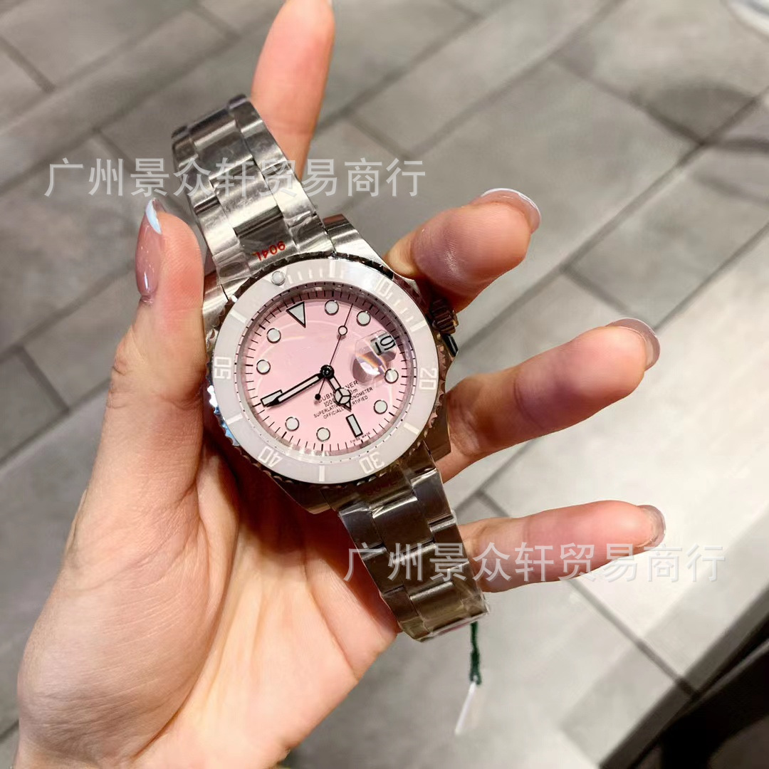 Station West Manufacturer Dropshipping Pink Water Ghost Watch Business Women's Automatic Mechanical Cross-Border E-Commerce Foreign Trade Danaleno Watch