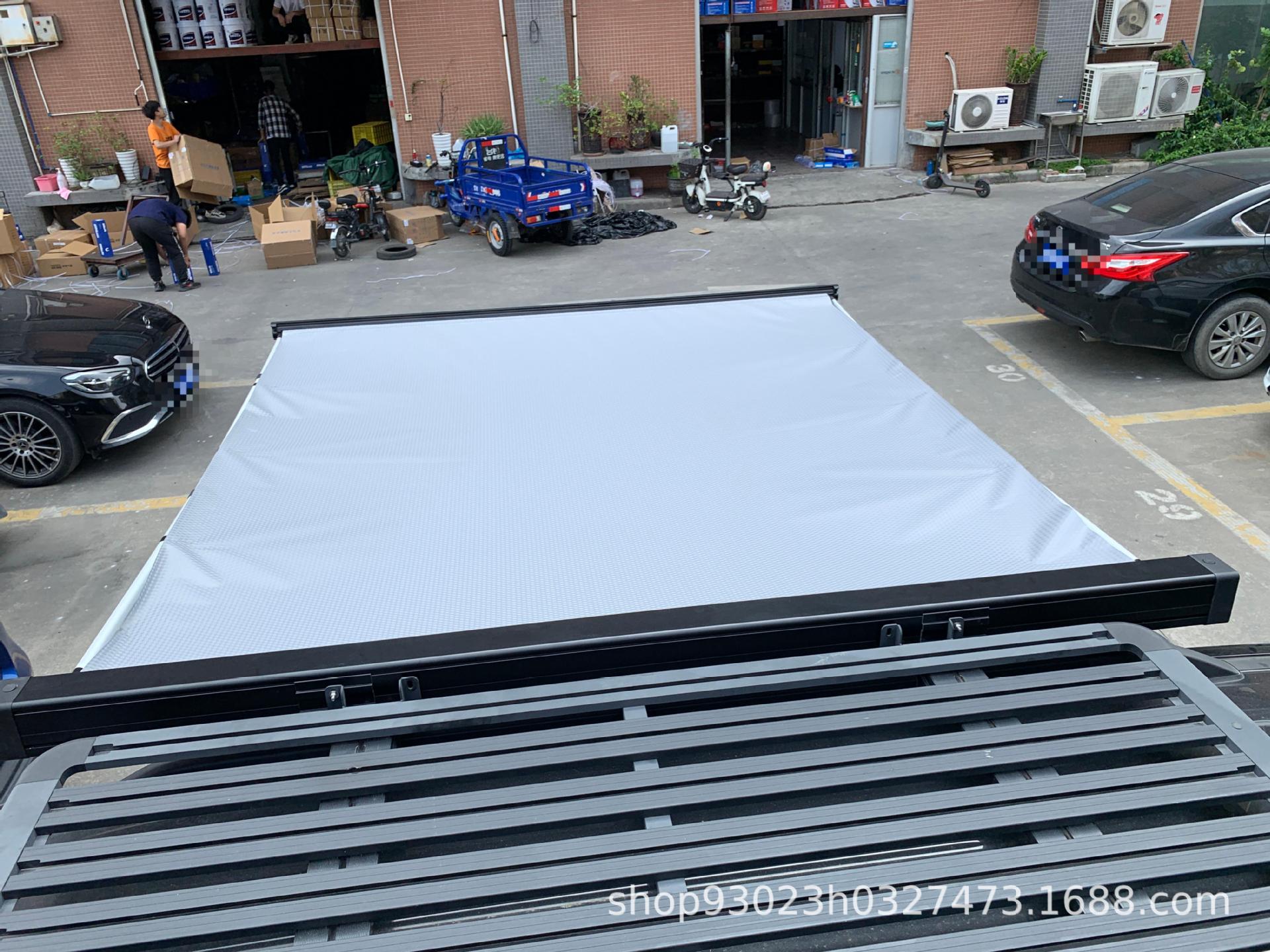 Car Side Tent Cross-Border Wholesale Semi-Automatic Aluminum Alloy Hard-Shell Side Canopy Car Side Tent Sunshade Canopy for Vehicle