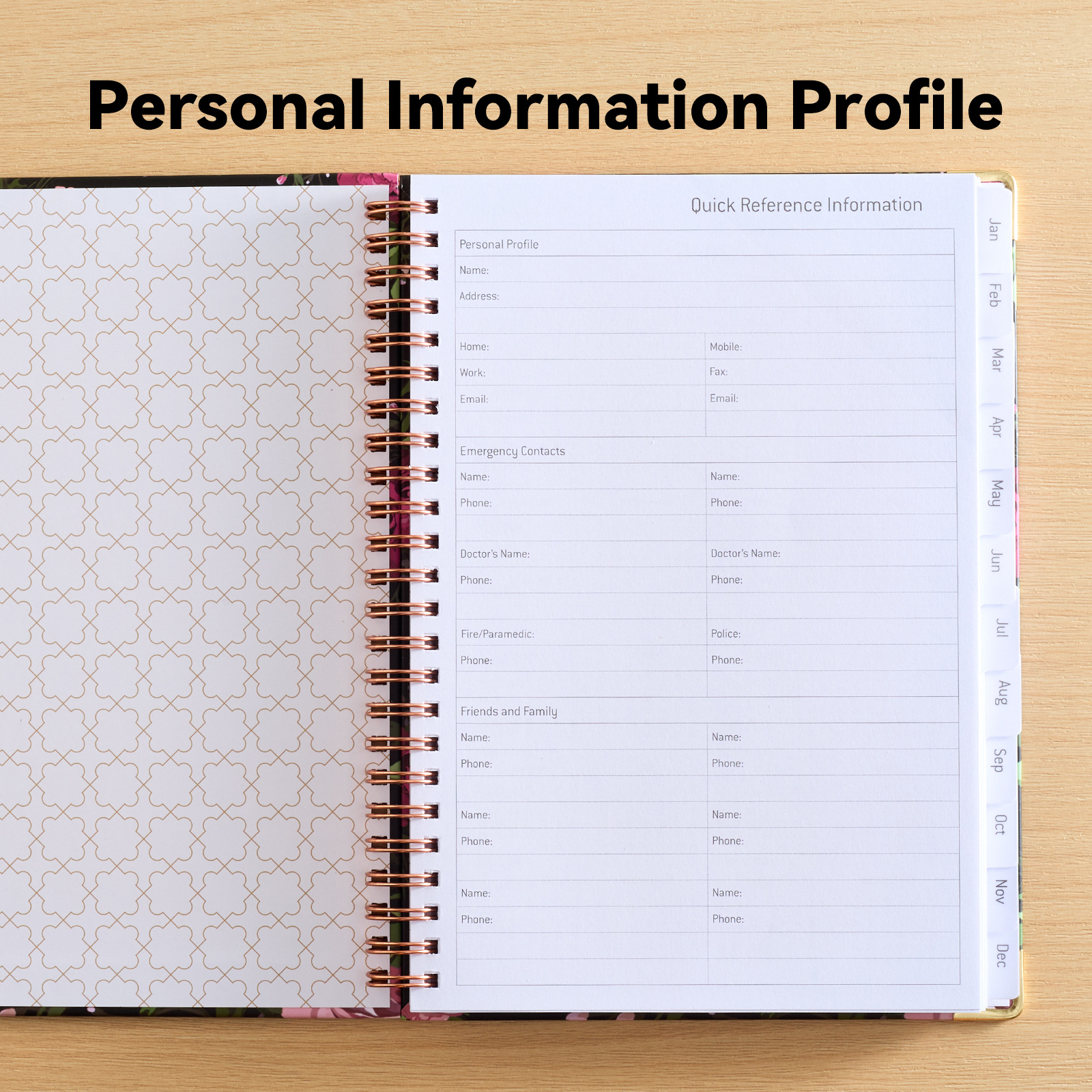 Agenda 2026 de Amazon para Comercio Transfronterizo, Formato A5, Índice de Páginas con Giro Lateral, Calendario Semanal en Inglés, Cuaderno Espiral