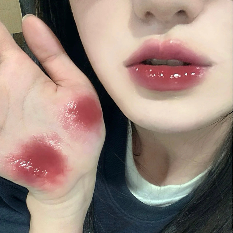 Gege Bear クリスタルクリアダイヤモンドミラーリップグレーズ、美白、水に濡れにくい、ミラー秋冬グリッターリップスティック|undefined