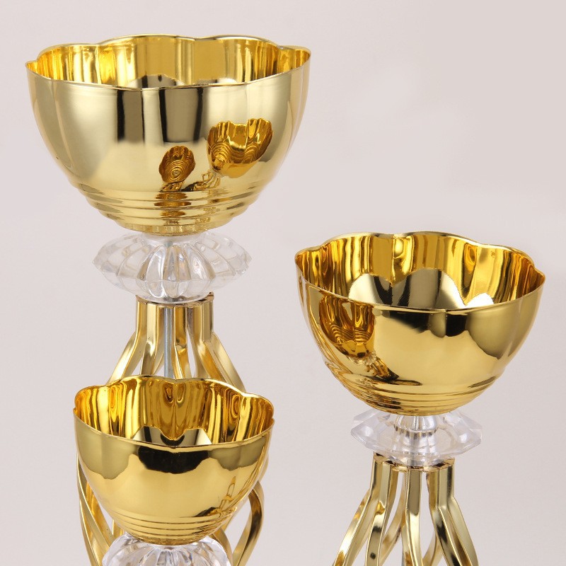 Trofeo sin tapa creativo nuevo trofeo de coche de equilibrio para niños premios Metal Lotus Cup Twist Dance Games