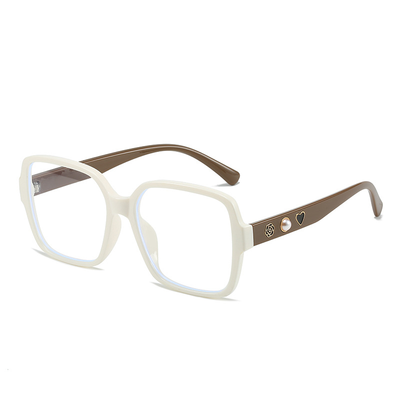 Nueva caja de celebridades en línea estilo Chanel Perla amor Camelia gafas de sol retro anti-azul gafas de luz fabricante 5000