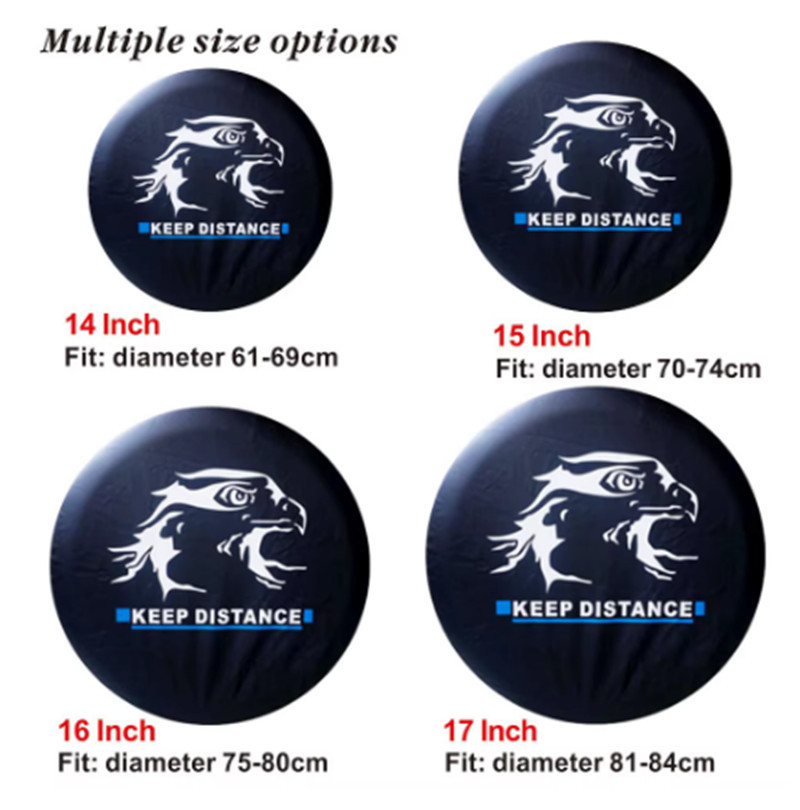 Car tire protective cover universal 14''-17PVC leather tire cover spare tire cover luggage bag soft protective bag