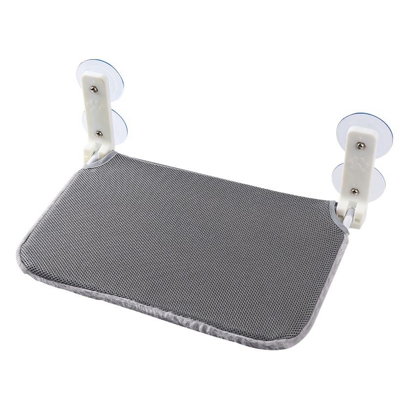 Hamaca de gato plegable doble ventosa tela de felpa estable ventana de gato pared salto ventosa gato hamaca al por mayor