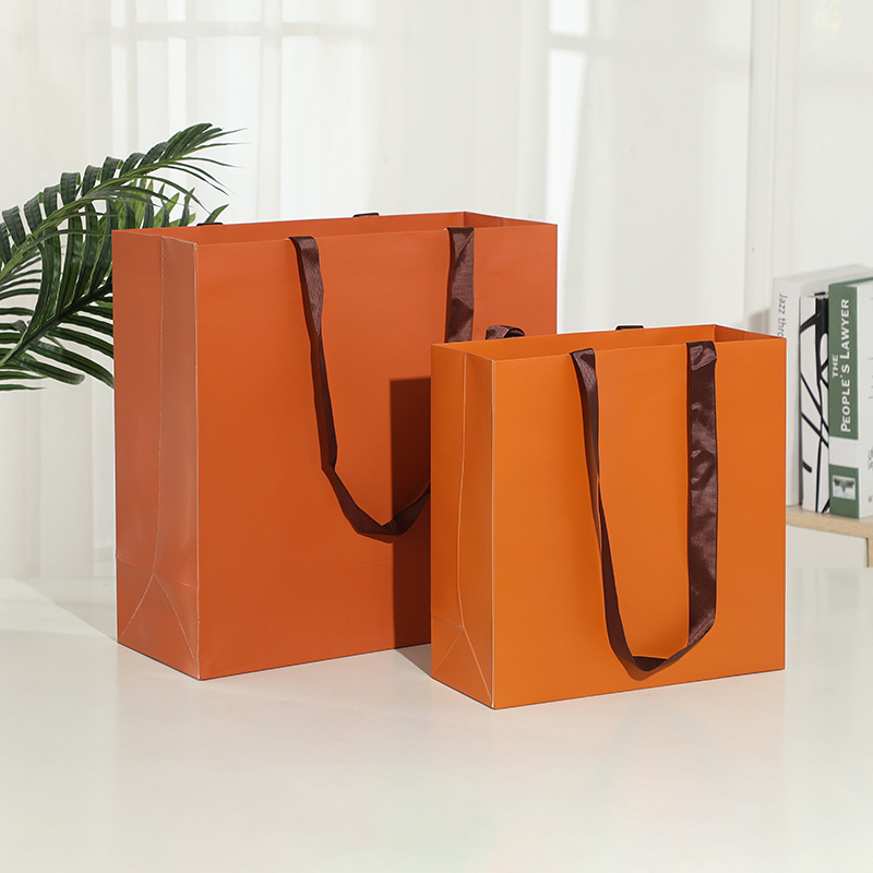 厂家现货批发白卡纸袋饰品化妆品礼品袋商场购物袋服装店手提纸袋