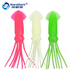 Squid Fishing Lures, All-LED Night Glow Sea Fishing Lure Baits, Artificial Bait, Soft Squid Lures—Wholesale Fishing Gear