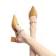 [Explosions in stock] Pointed Thick-heeled Slippers Women's 2024 New Internet Celebrating High-heeled Slippers for Outer Wear Fashion Half Slippers