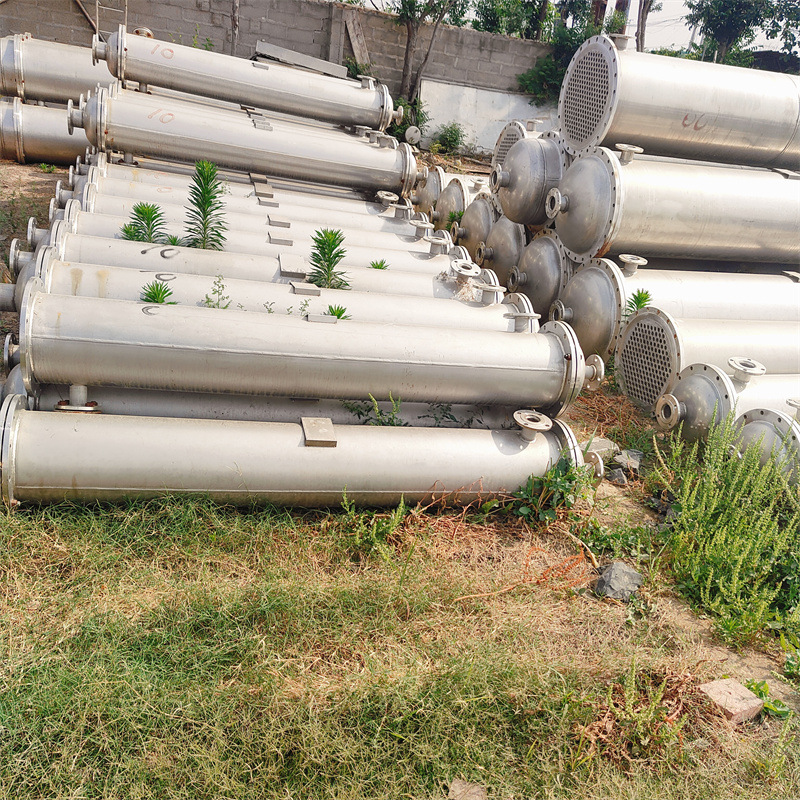 二手150平方不锈钢冷切器 列管冷凝器 钛材 九成新