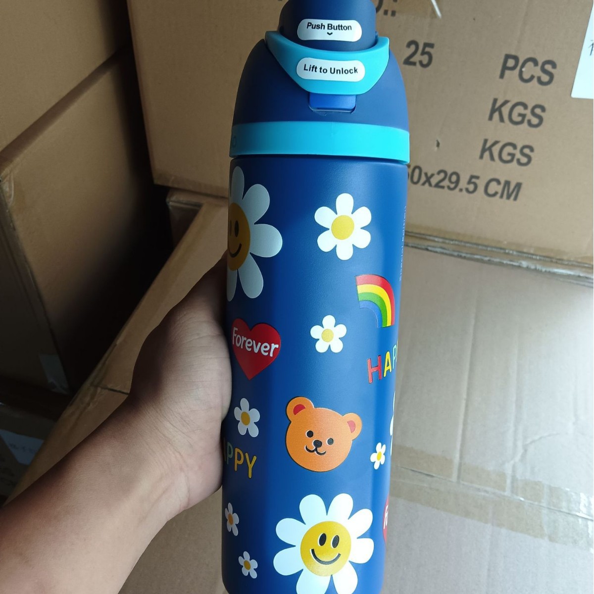 Taza Owala 24OZ taza de agua owala doble vacío taza de paja 304 taza de acero inoxidable para automóviles