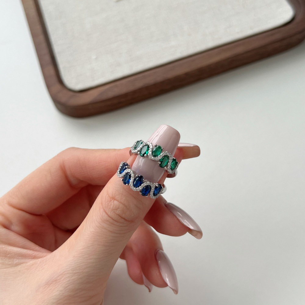 2g Weight Rings Classification 5, 6, 9 Ring Size 1 Piece Quantity Date, Tea Party Occasion 925 Sterling Silver Material Four Leaf Clover Pattern Women's Gender Plating Design Elegant, Glam Style 925 Sterling Silver Four Leaf Clover Rings 22