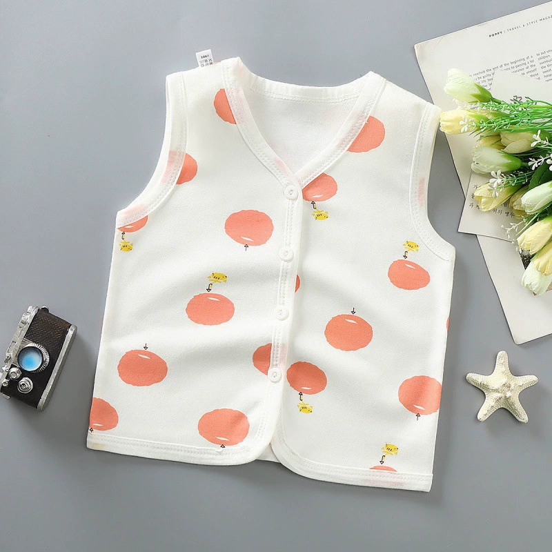 Жилет Baby Baojia носит тонкий хлопковый жилет весной и осенью