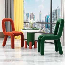 BoldChair椅子北欧ins法国设计师创意网红化妆凳子休闲个性异形椅