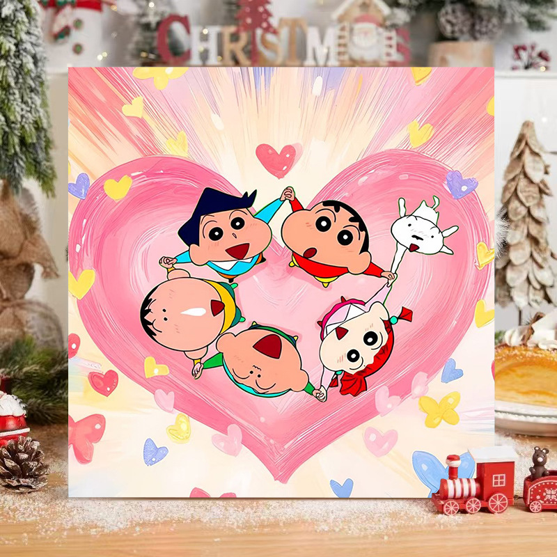 现货批发数字油画diy填色儿童简约手绘涂鸦新中式摆摊丙烯油画|undefined
