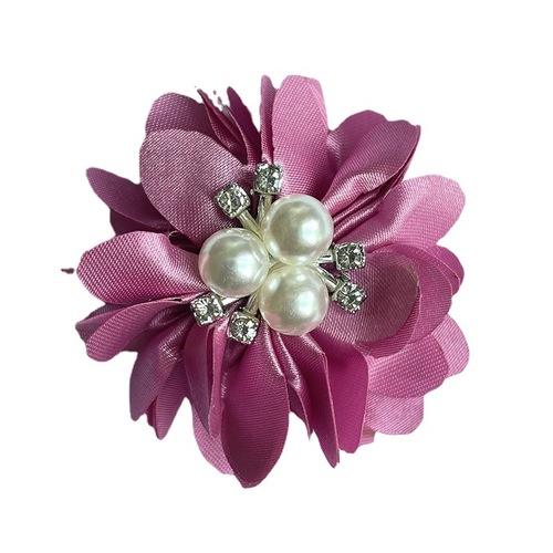 20PCS Korean DIY matte satin pearl rhinestone flowers diy hair accessories clothing shoes hats and bags accessories