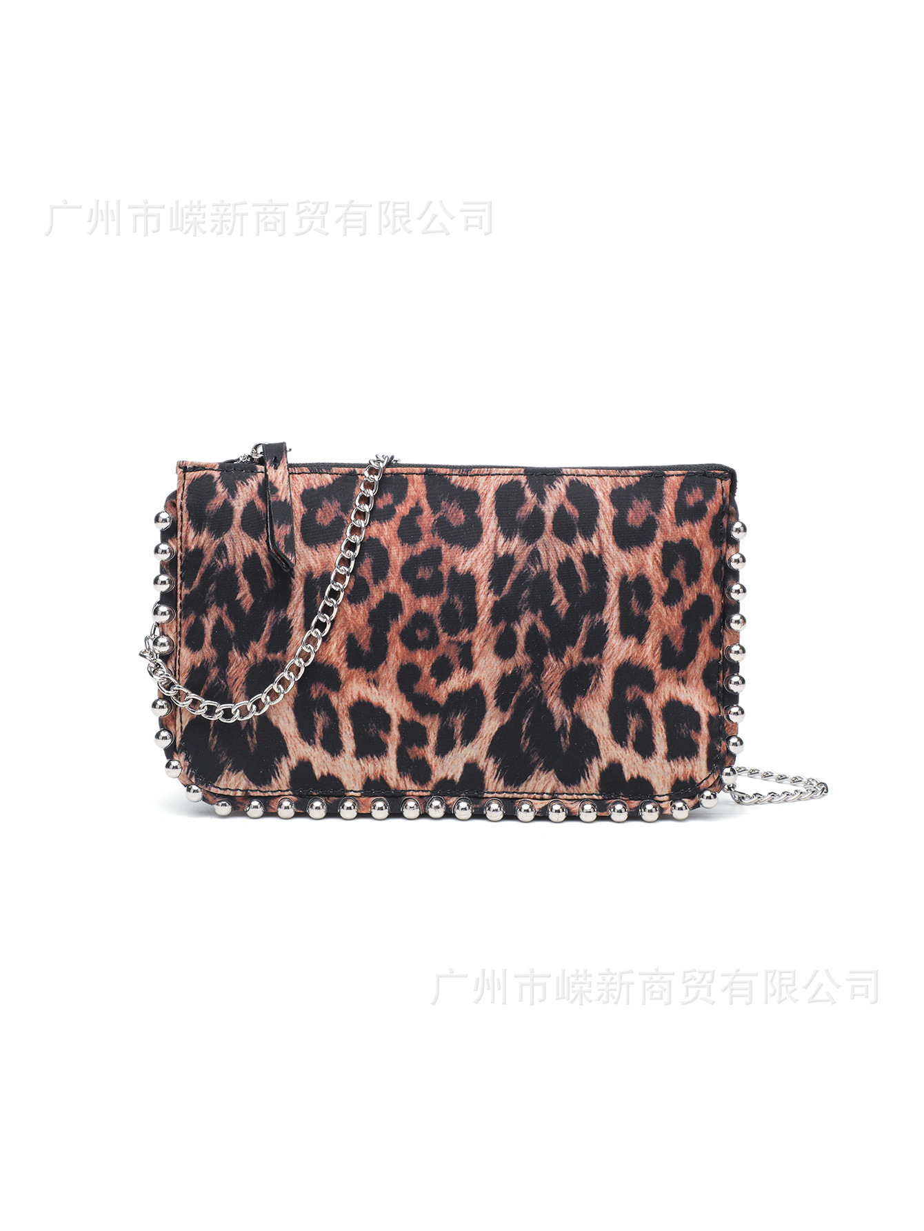 Bolso de mujer tendencia transfronteriza Shein nuevo remaches de leopardo mini mochila de hombro nicho bolso de mano