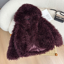 Versatile High-end Curly Faux Fur Coat�ٴ��ë����Ƥ�ݸ߼���