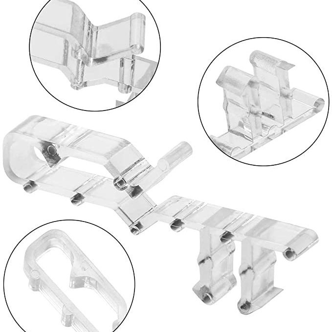 Venta al por mayor transfronteriza 12 traje 2,0 pulgadas persiana veneciana TRIM cortina deflector accesorios colgantes