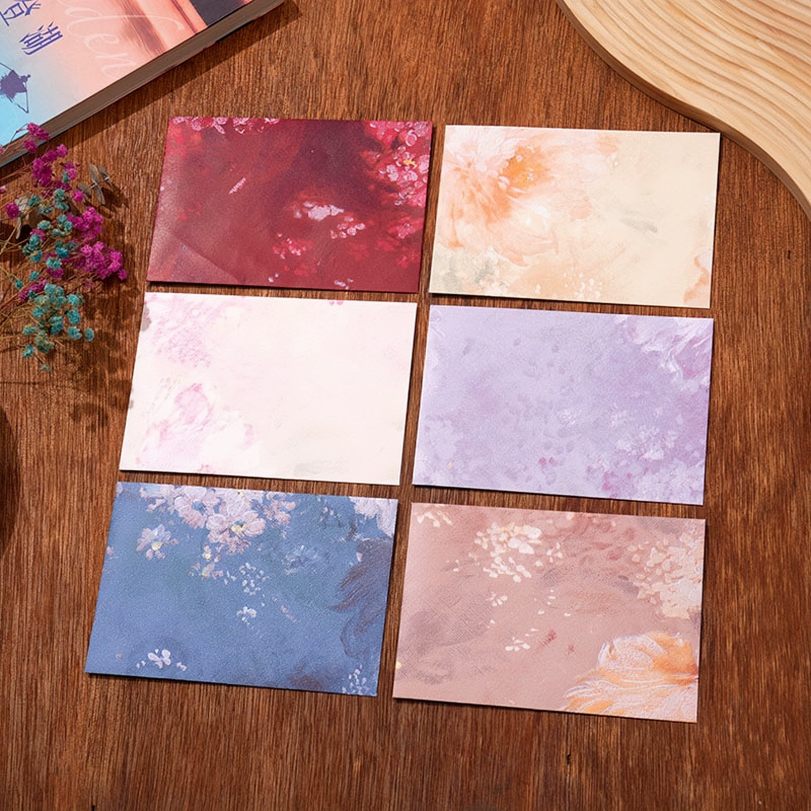 High quality creative retro fresh postcard, set
