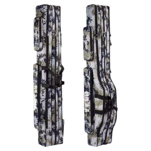 Fishing gear bag, pole bag, fishing bag, big belly sea rod bag, 1.2 meters, 1.25 meters, 1.30 meters, double layer, three layer fishing gear bag