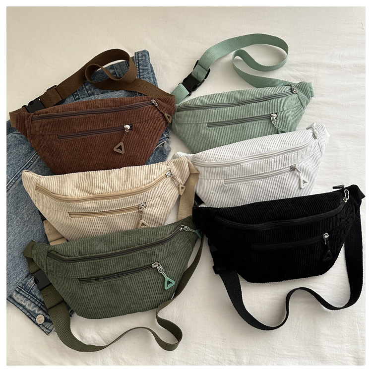 Bolsa de pecho de lana 2024 nuevo retro pequeño fresco coreano bolso casual simple bolso de lana ligero