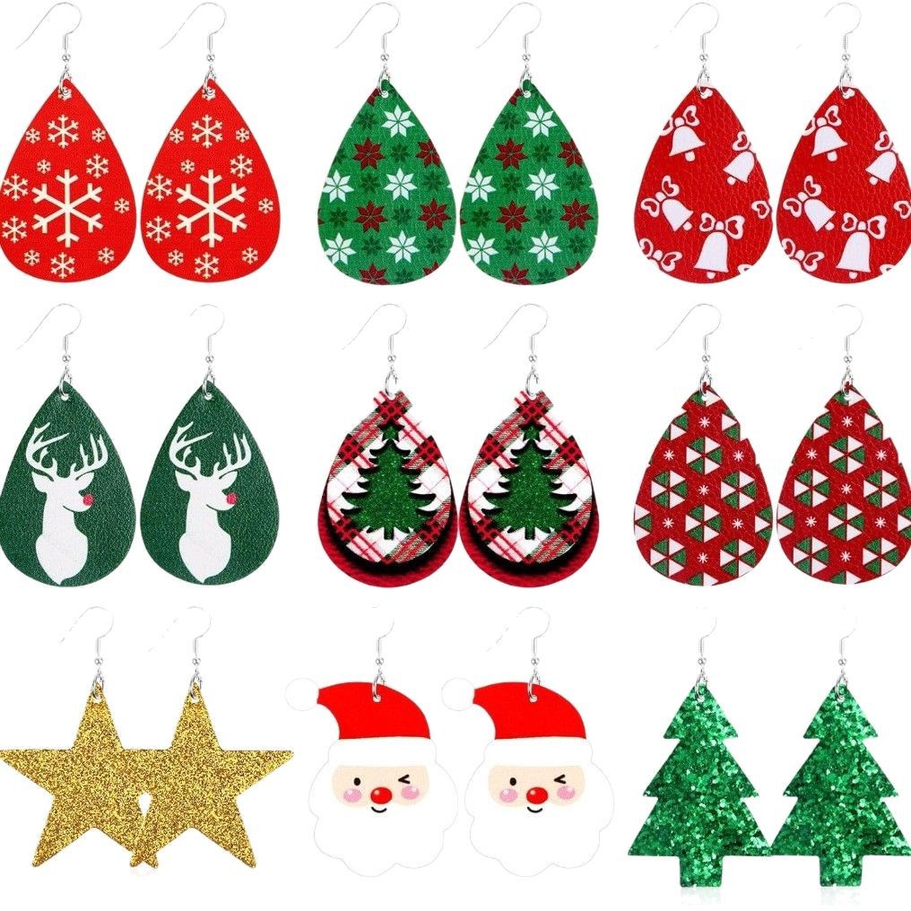 acrylic creative elegant universal earrings drop-shaped