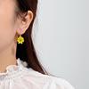 Earrings, 2021 collection, internet celebrity, flowered