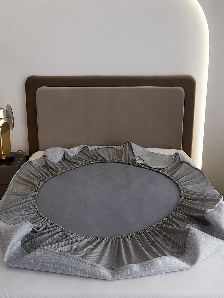 5ZV7批發床笠款冰絲涼蓆三件套PE低溫高分子耐水洗夏季空調蓆子1.