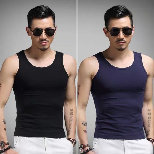 Black dark blue vest