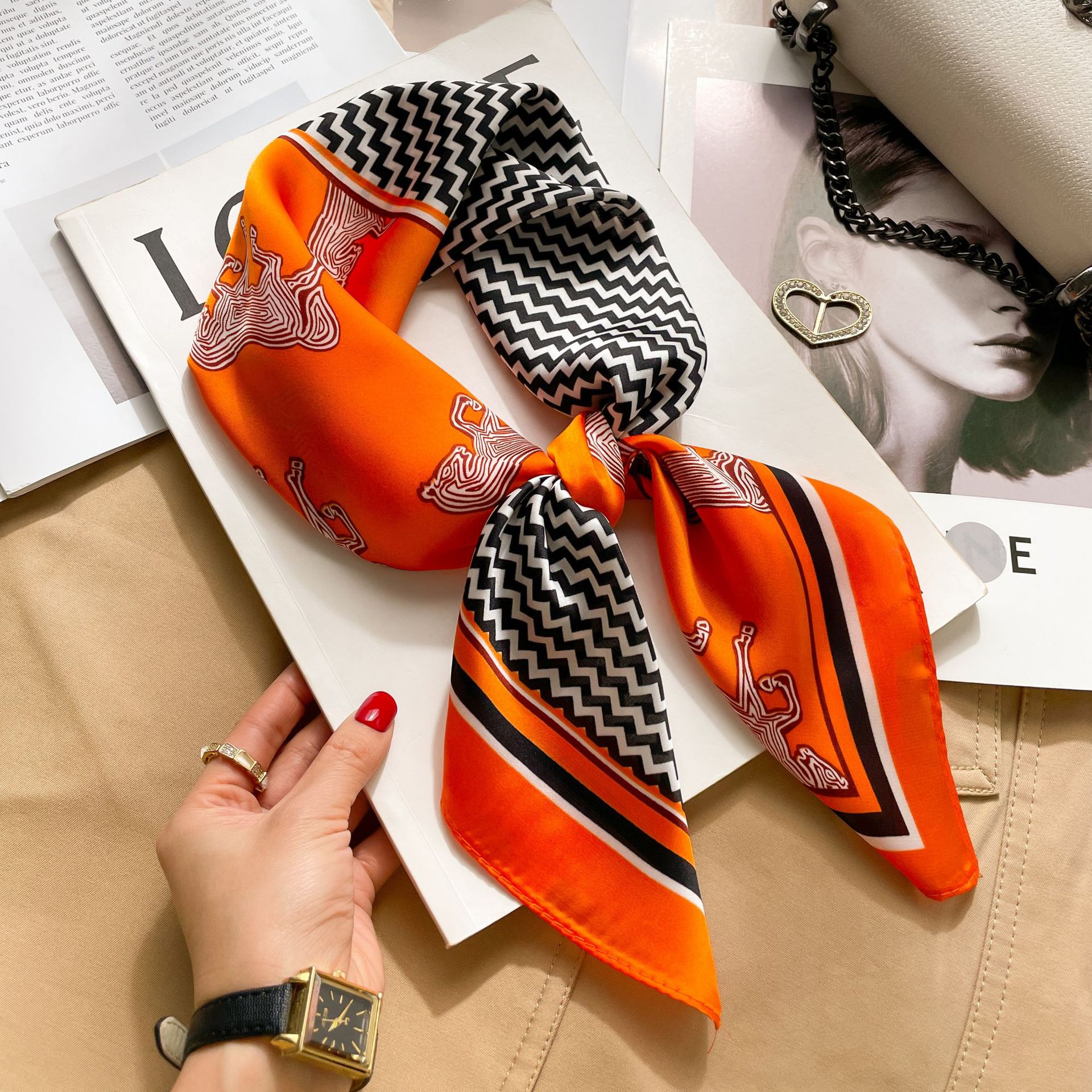 A0147 웨이브 오렌지 말