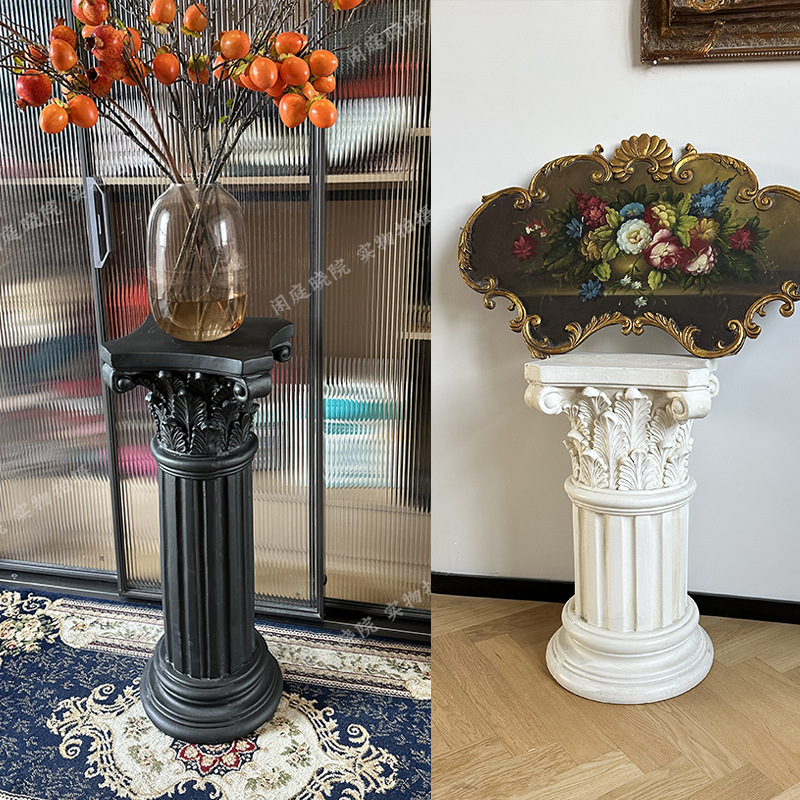 유럽과 미국의 프랑스 홈 장식 로마 칼럼 디스플레이 테이블 빌라 거실 입구 실내 및 실외 웨딩 장식