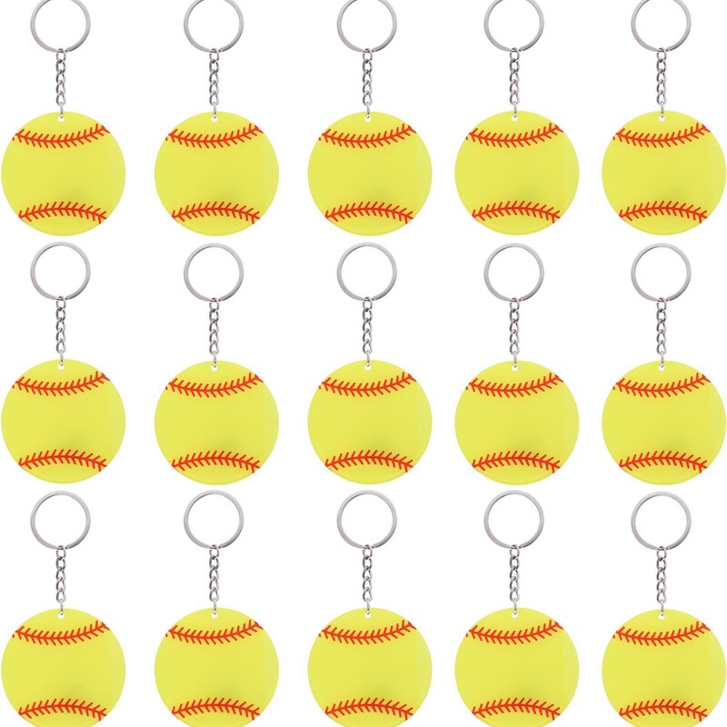 Acrylic Baseball Keychain Blank DIY Keychain Pendant Accessory Softball Baseball Keychain Bag Charm Acrylic Baseball Keychain Blank DIY Keychain Pendant Accessory Softball Baseball Keychain Bag Charm