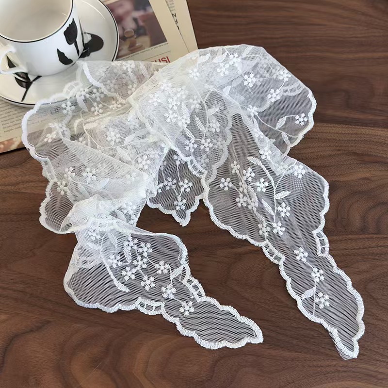 Lace tie turbanes dulces jeans accesorios de combinación