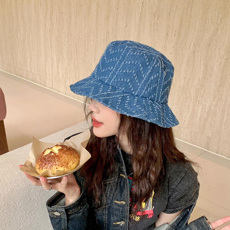 新しいファッションの漁師の帽子の大きいつばの日よけの韓国版のファッションのinsのカウボーイの漁師の帽子のカップルの四季の日よけの盆の帽子|undefined