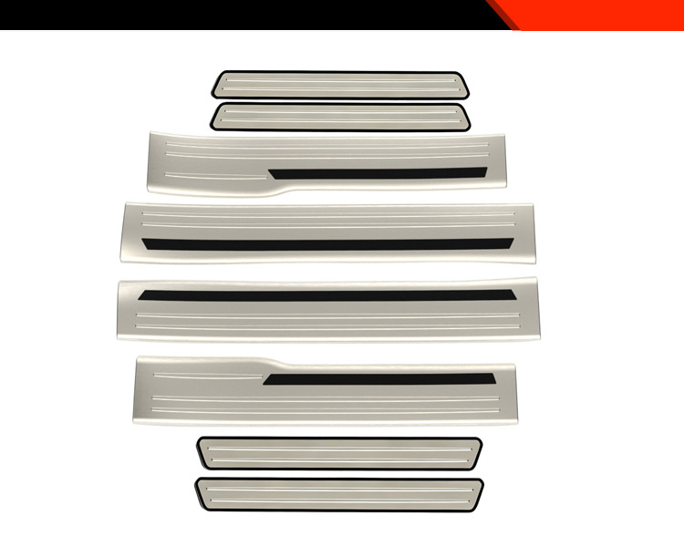 Suitable for 26 models of Mazda CX-5 modified cars, internal and external welcome threshold strips, stainless steel protective pedals