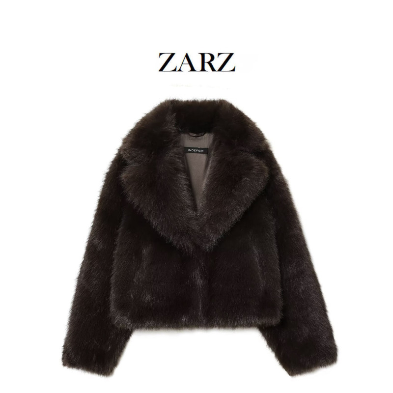 Zarz Homemade European and American Style New Women's Clothing Artificial Fur Effect Short Outwear Jacket 4391/832