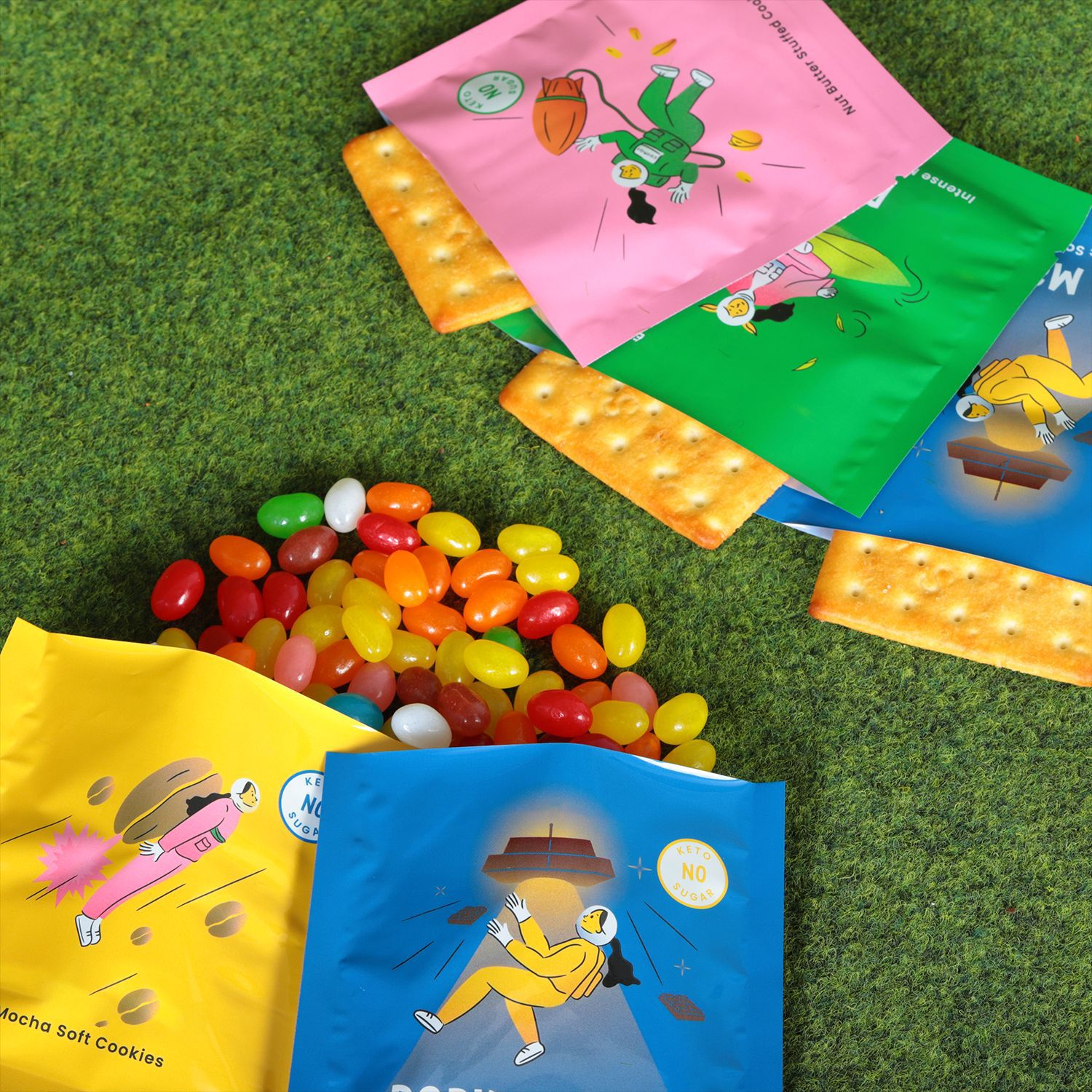 可降解塑料食品包装三边封袋饼干袋调料袋药品袋印刷图案尺寸来稿