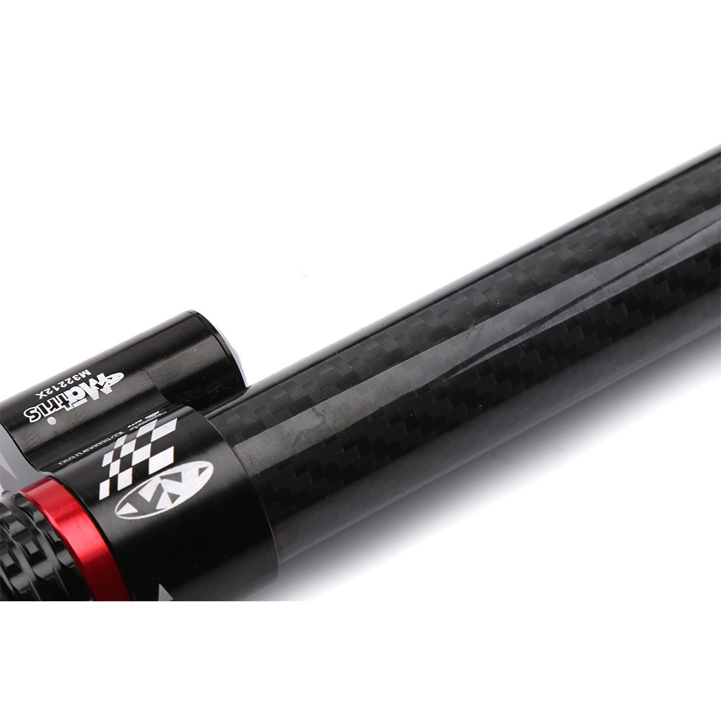 Adecuado para motocicleta Kawasaki Honda Harley modificado fibra de carbono más amortiguador barra de amortiguación ajustable dirección de regla de titanio larga