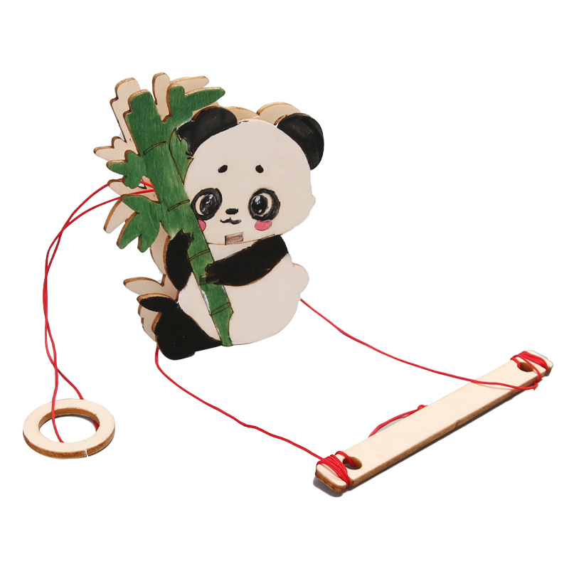trepar árboles panda trepar cuerda de fricción experimento de ciencia y tecnología para niños pequeños paquete de materiales experimentales de ciencia para niños