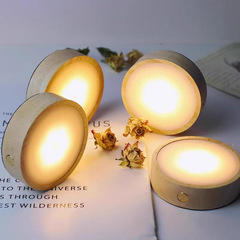 LED発光コースターワイングラスベースライトバーカクテルバーテンダーコースターハイエンドライト高級木製ホームモデル