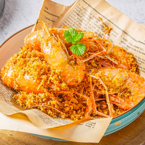 Typhoon shelter stir-fry Cantonese crispy powder Hong Kong style fried crab and shrimp seasoning bread crumbs wholesale finished product package garlic seasoning